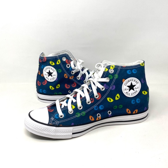 Converse CTAS Hi Spooky Blue High Top Men’s Canvas Sneakers Size Skate A02380C - Picture 6 of 9